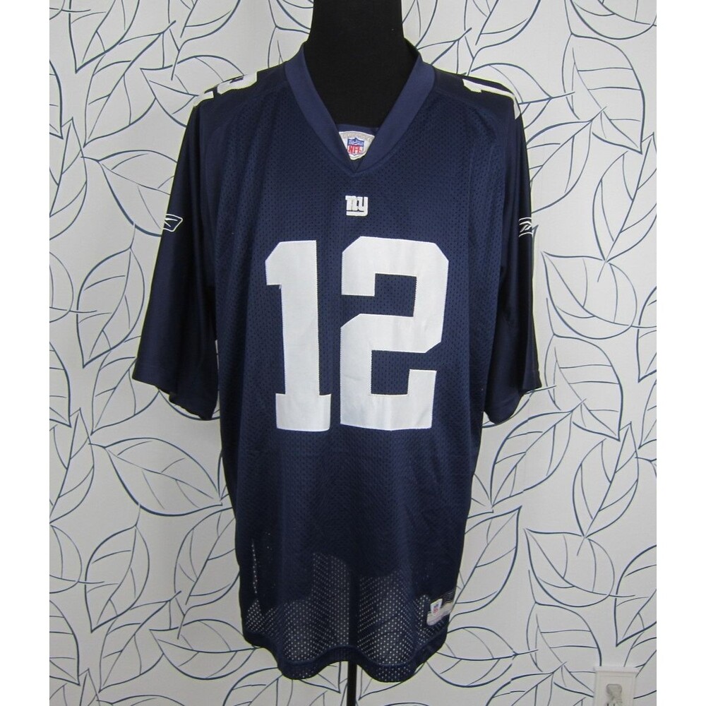 New York Giants #12 NFL On Field Reebok Blue Home Jersey Men's Size 54